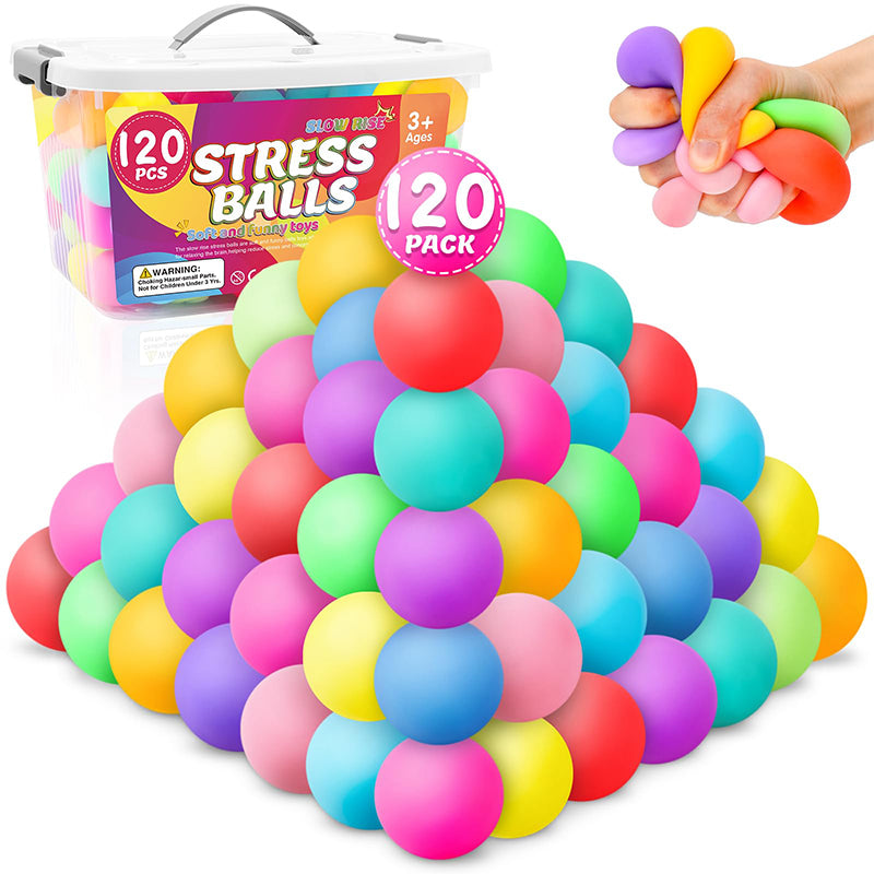 12 Pack Slow Rising Stress Ball Fidget Toys