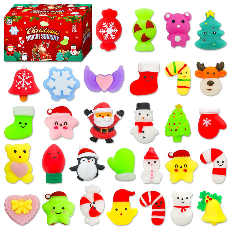 30 Pack Squishy Stress Relief Sensory Toys Random