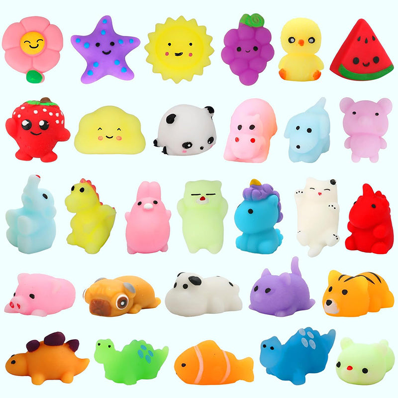 30 Pack Squishy Stress Relief Sensory Toys Random