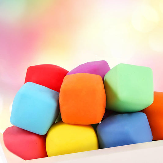 24 Pack Cube Dough Stress Balls Pull Stretch Toys