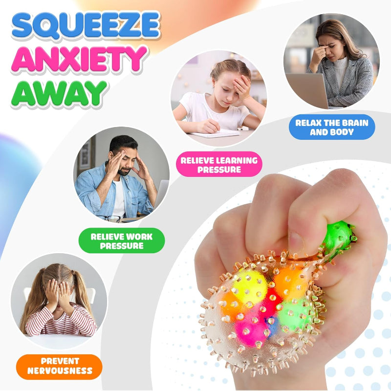 6 Set Squishy Balls Sensory Stress Squeezing Toys