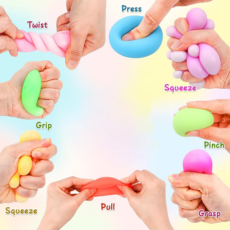 12 Pack Slow Rising Stress Ball Fidget Toys