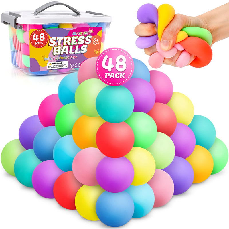 12 Pack Slow Rising Stress Ball Fidget Toys