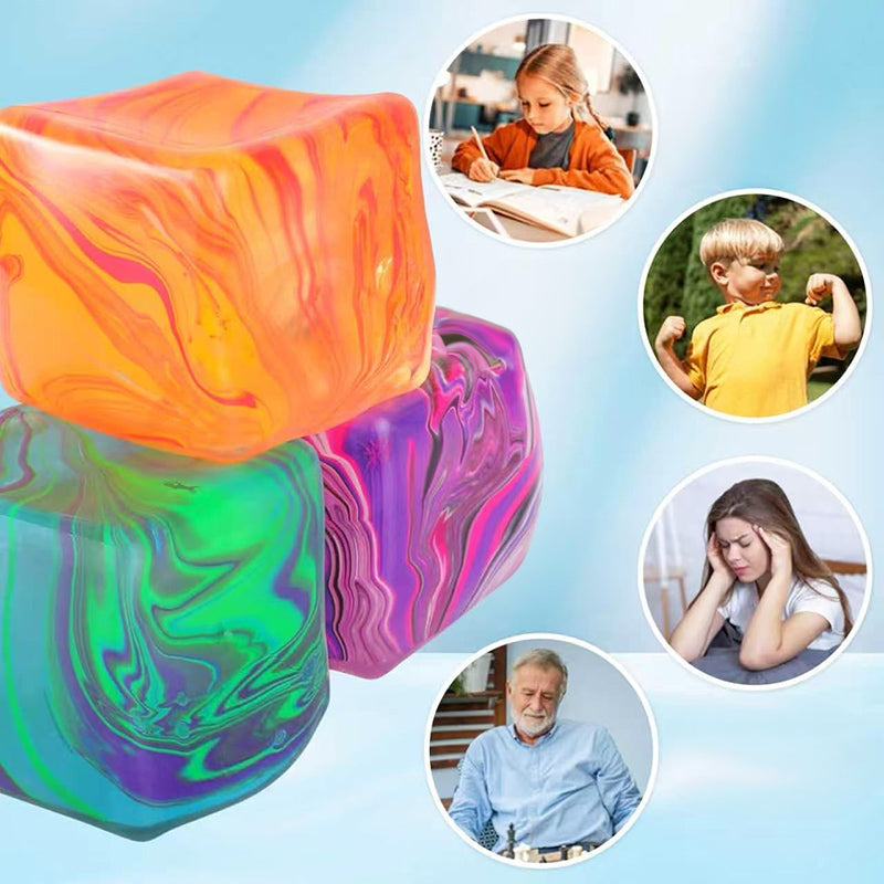 Ice Sugar Sensory Fidget Toys Cube Squishy Stress