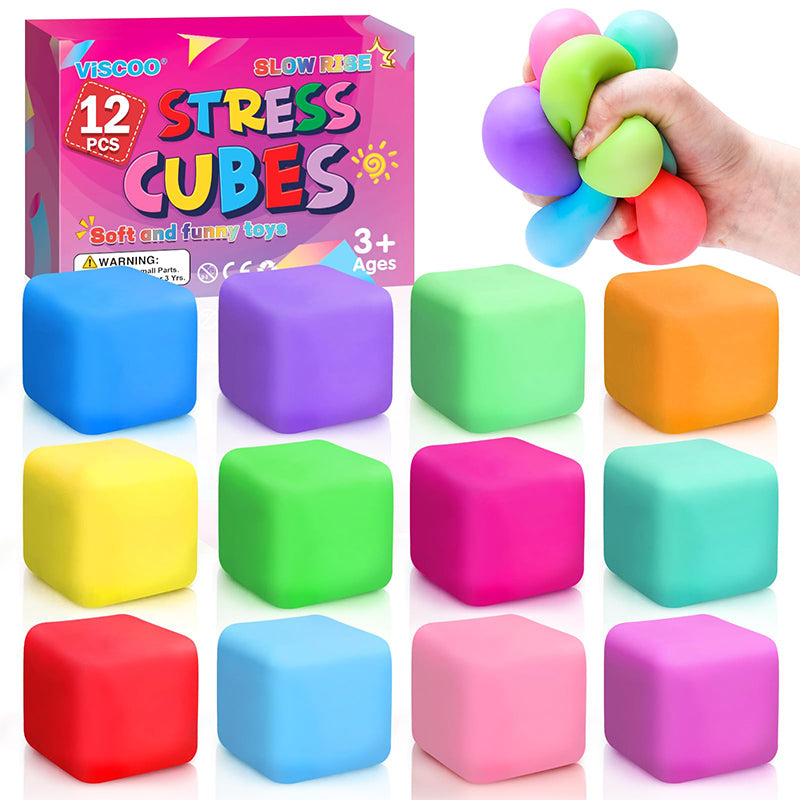 12 Pack Slow Rising Stress Ball Fidget Toys