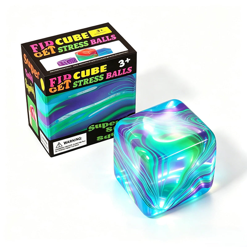 Ice Sugar Sensory Fidget Toys Cube Squishy Stress