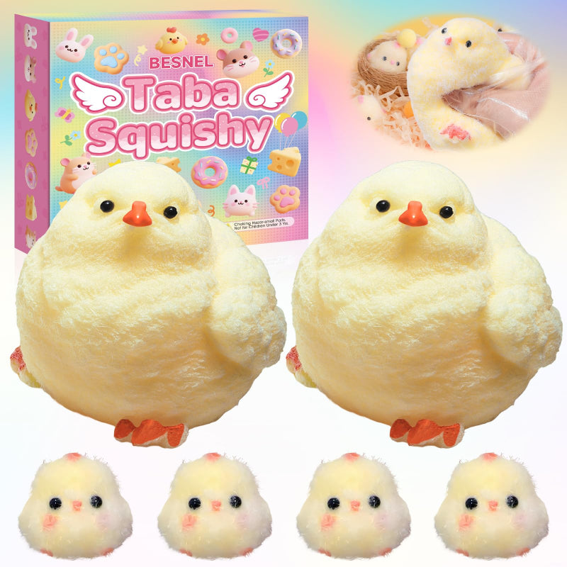 6Pcs Chick Taba Squishy Kit Fidget Toys