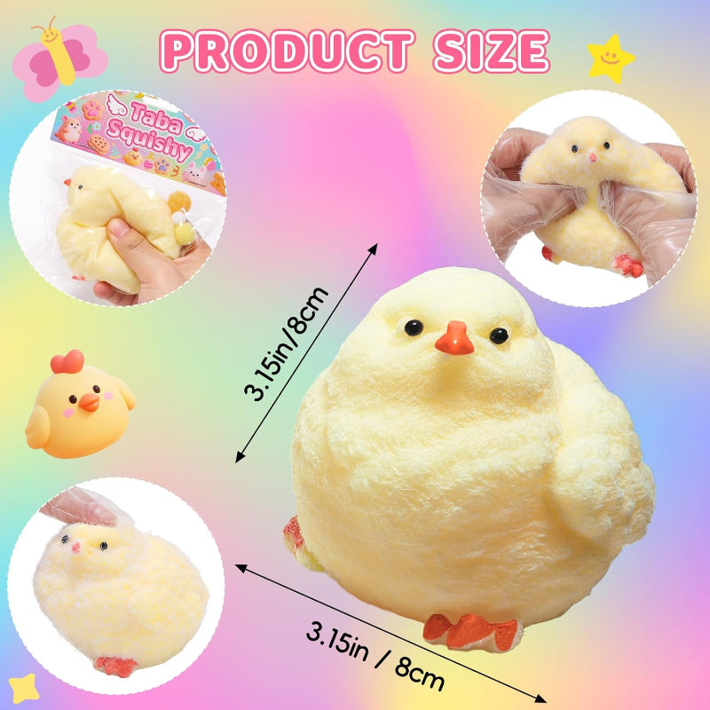 6Pcs Chick Taba Squishy Kit Fidget Toys