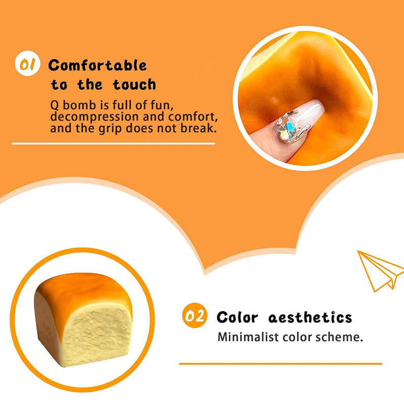 Squeeze Bread Slow Rising Squishy PU Materia Fidget Toy