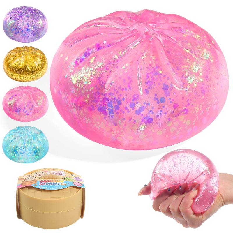 Sugar Glitter Dumpling Squishy Squeeze Toy