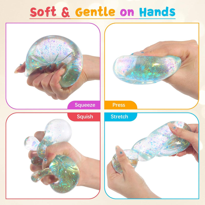 Sugar Glitter Dumpling Squishy Squeeze Toy