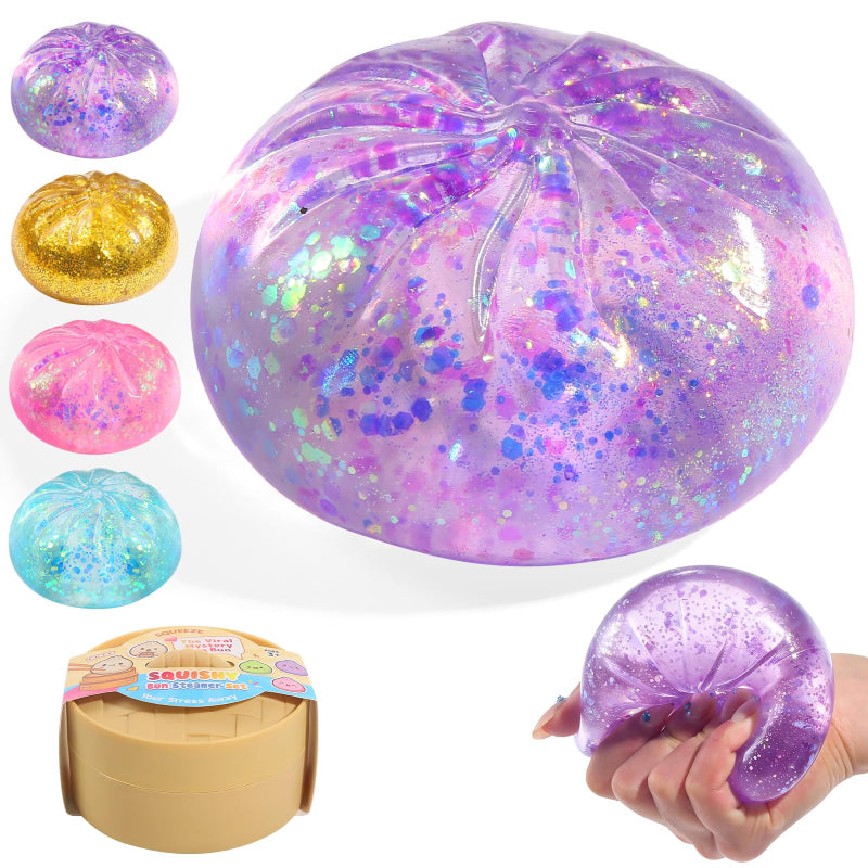 Sugar Glitter Dumpling Squishy Squeeze Toy