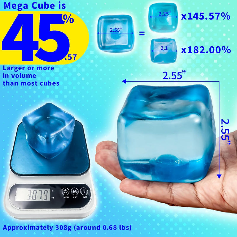 Premium MEGA Cube Gel Squishy Fidget Toy