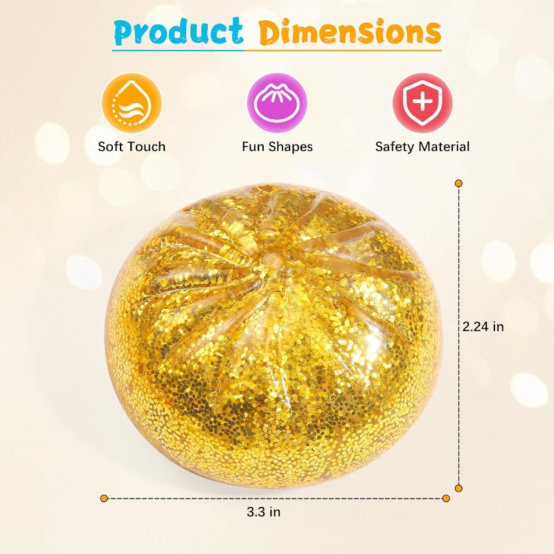 Sugar Glitter Dumpling Squishy Squeeze Toy