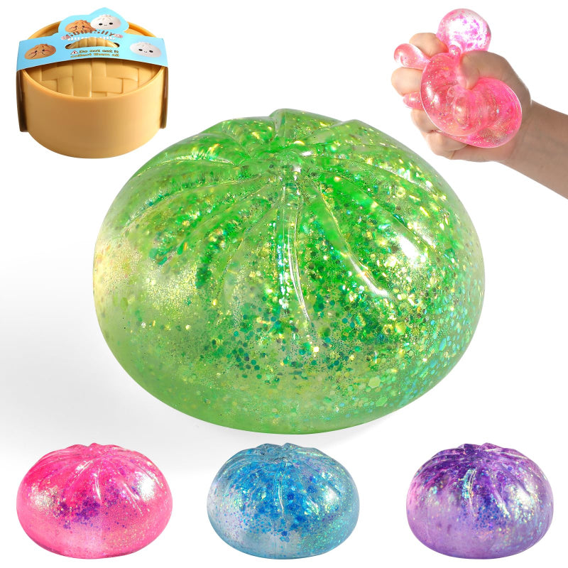 Sugar Glitter Dumpling Squishy Squeeze Toy