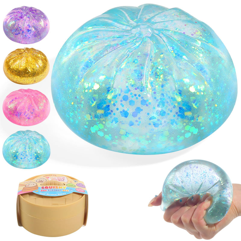 Sugar Glitter Dumpling Squishy Squeeze Toy
