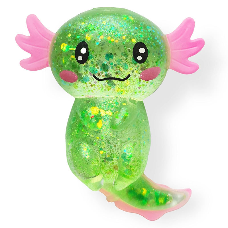 Axolotl Squishy Stress Relief Toy Glitter Fidget Toys