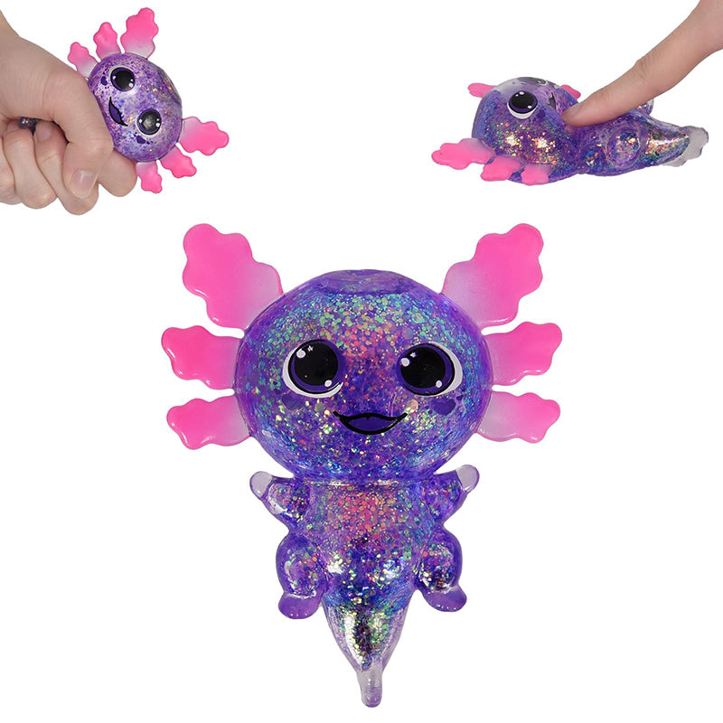 Axolotl Squishy Stress Relief Toy Glitter Fidget Toys
